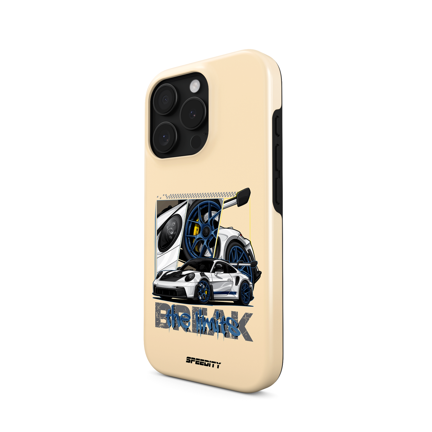Beige phone case "Break the limits"