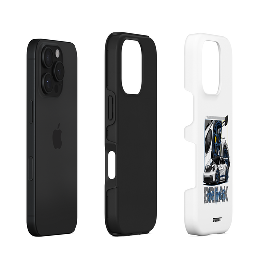 White phone case "Break the limits"