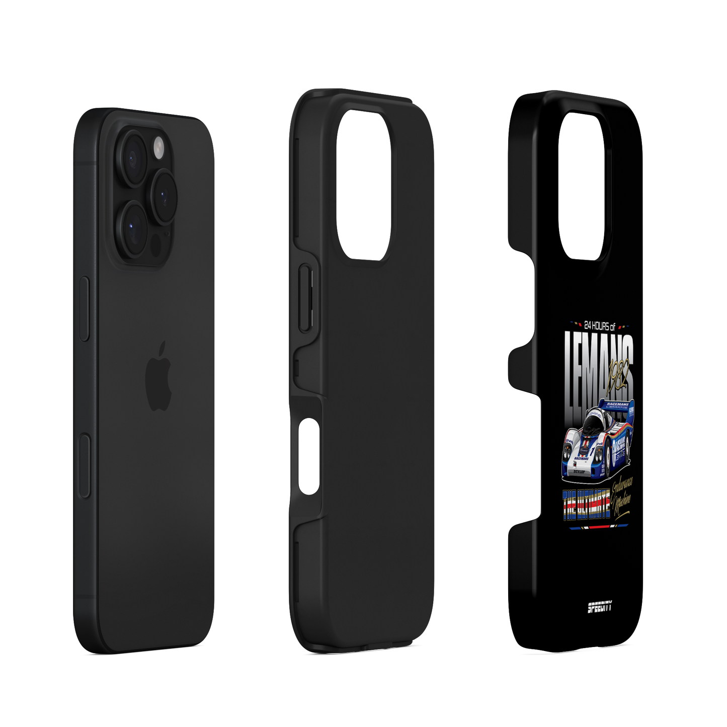 Black phone case "Endurance Machine"