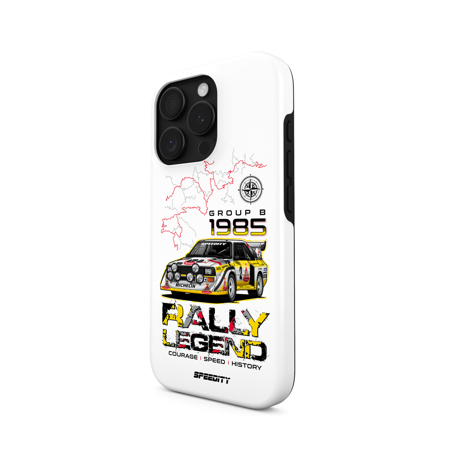 White phone case "Group B Rally Legend"