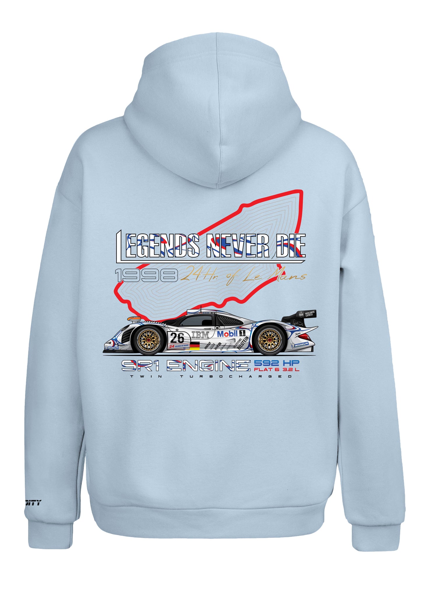 Hoodie "Legends Never Die"