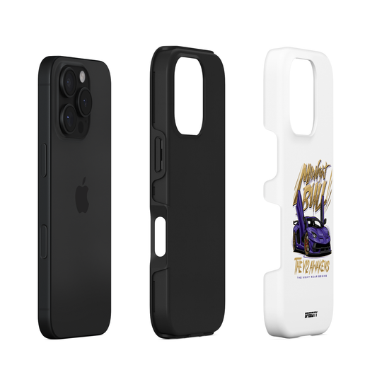 White phone case "Midnight Bull"
