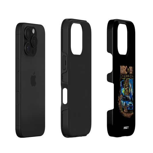 Black phone case "Rally Champions"