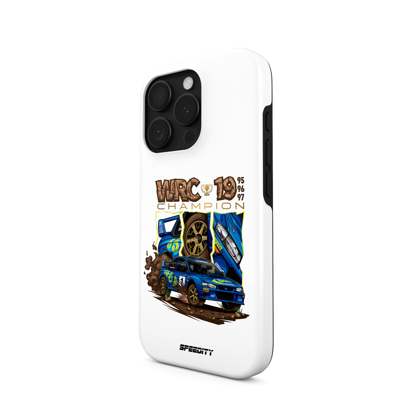 White phone case "Rally Champions"