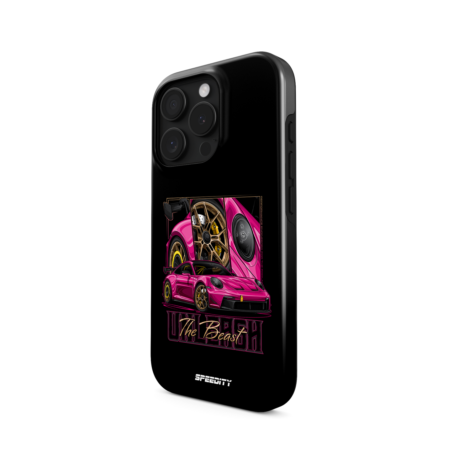 Black phone case "Unleash The Beast"