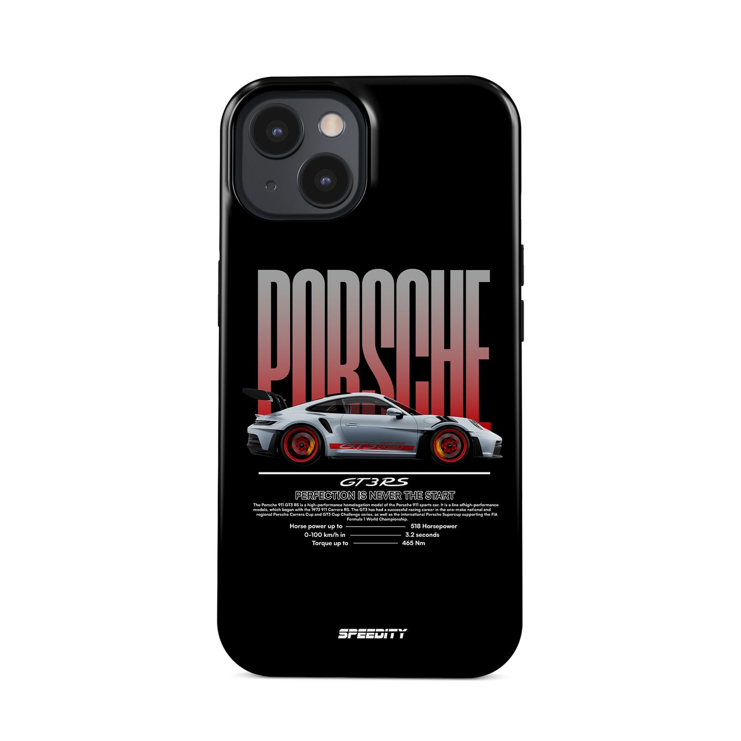 Black phone case "GT3 RS"