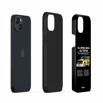 Black phone case "AWD - All the fun"