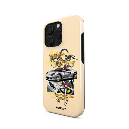 Beige phone case "Believe In Your Dreams"