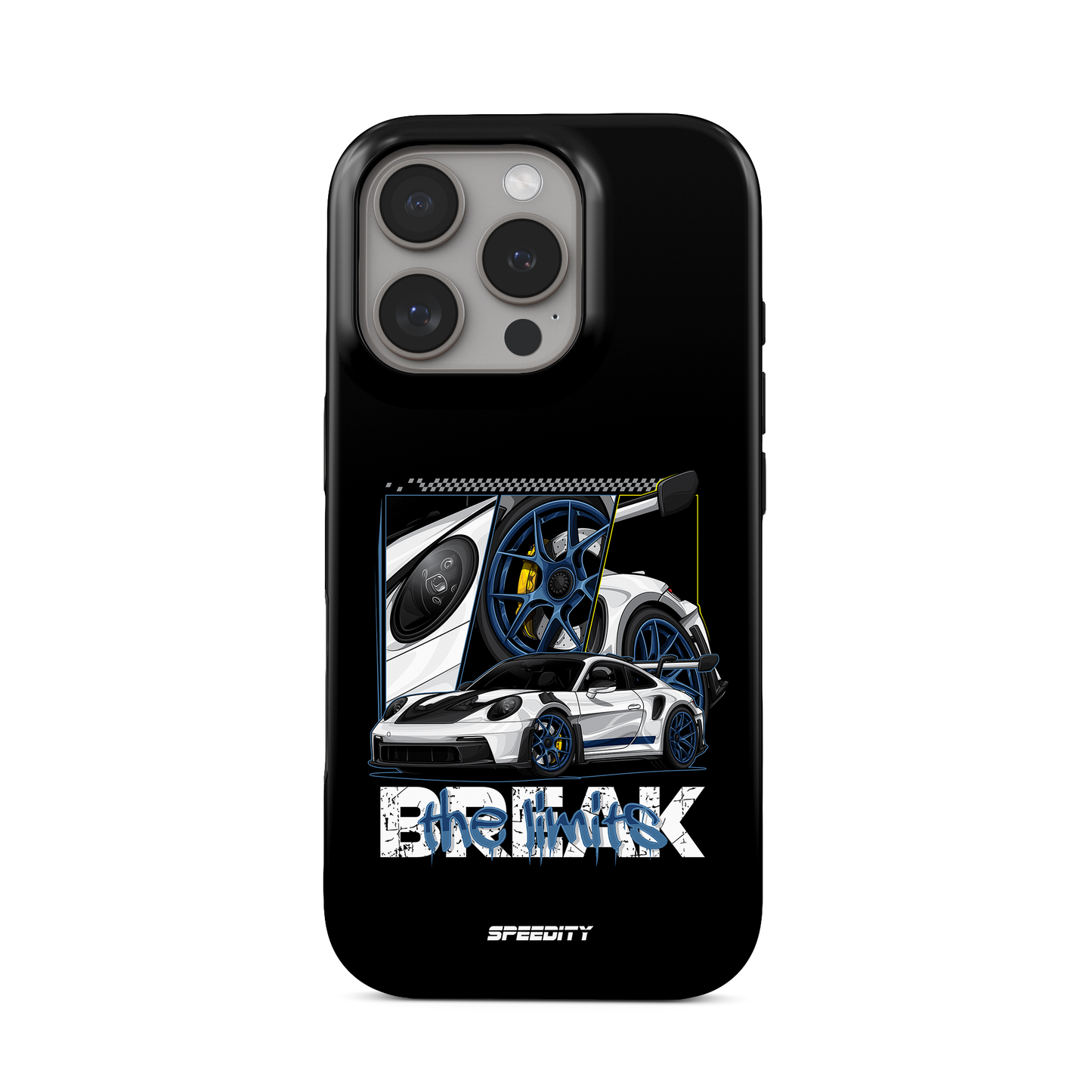 Black phone case "Break the limits"