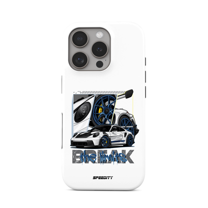 White phone case "Break the limits"