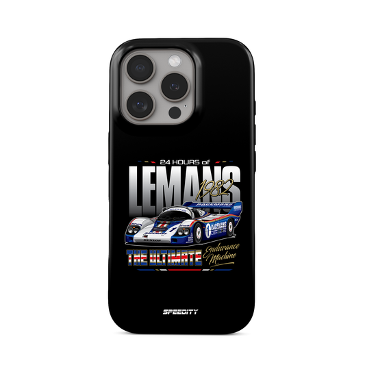 Black phone case "Endurance Machine"