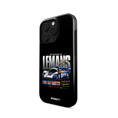 Black phone case "Endurance Machine"