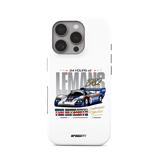 White phone case "Endurance Machine"