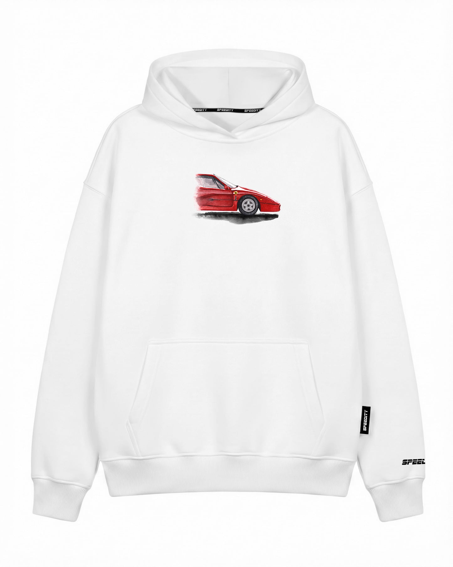 Hoodie "Red Car Art"