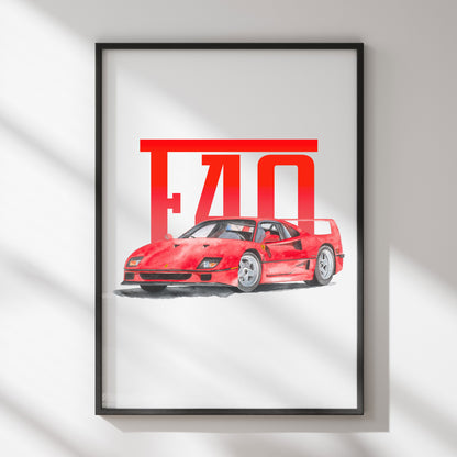 Poster "F40 art"