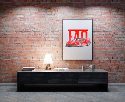 Poster "F40 art"