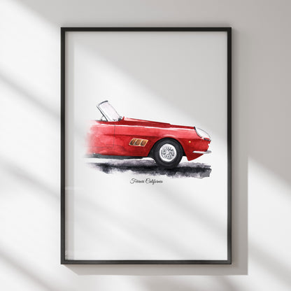 Poster "California 250 GT art"