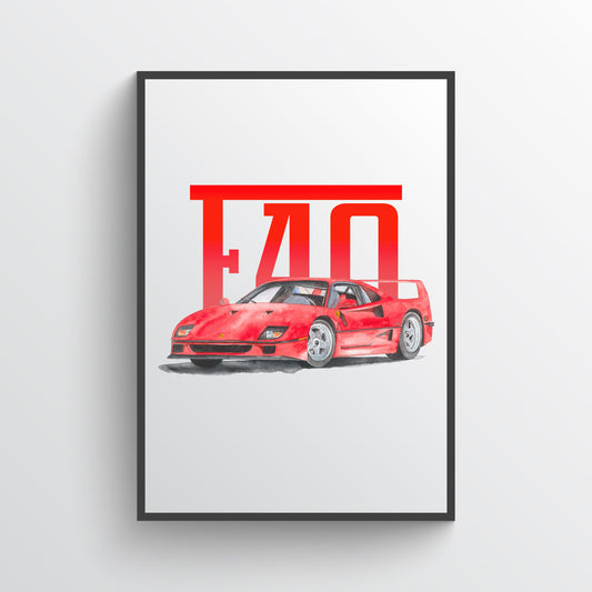 Poster "F40 art"