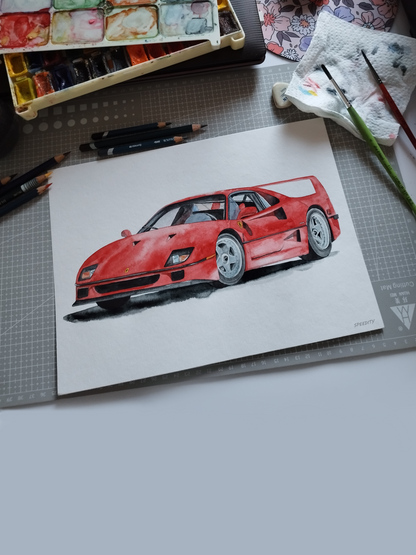 Hoodie "F40 art"