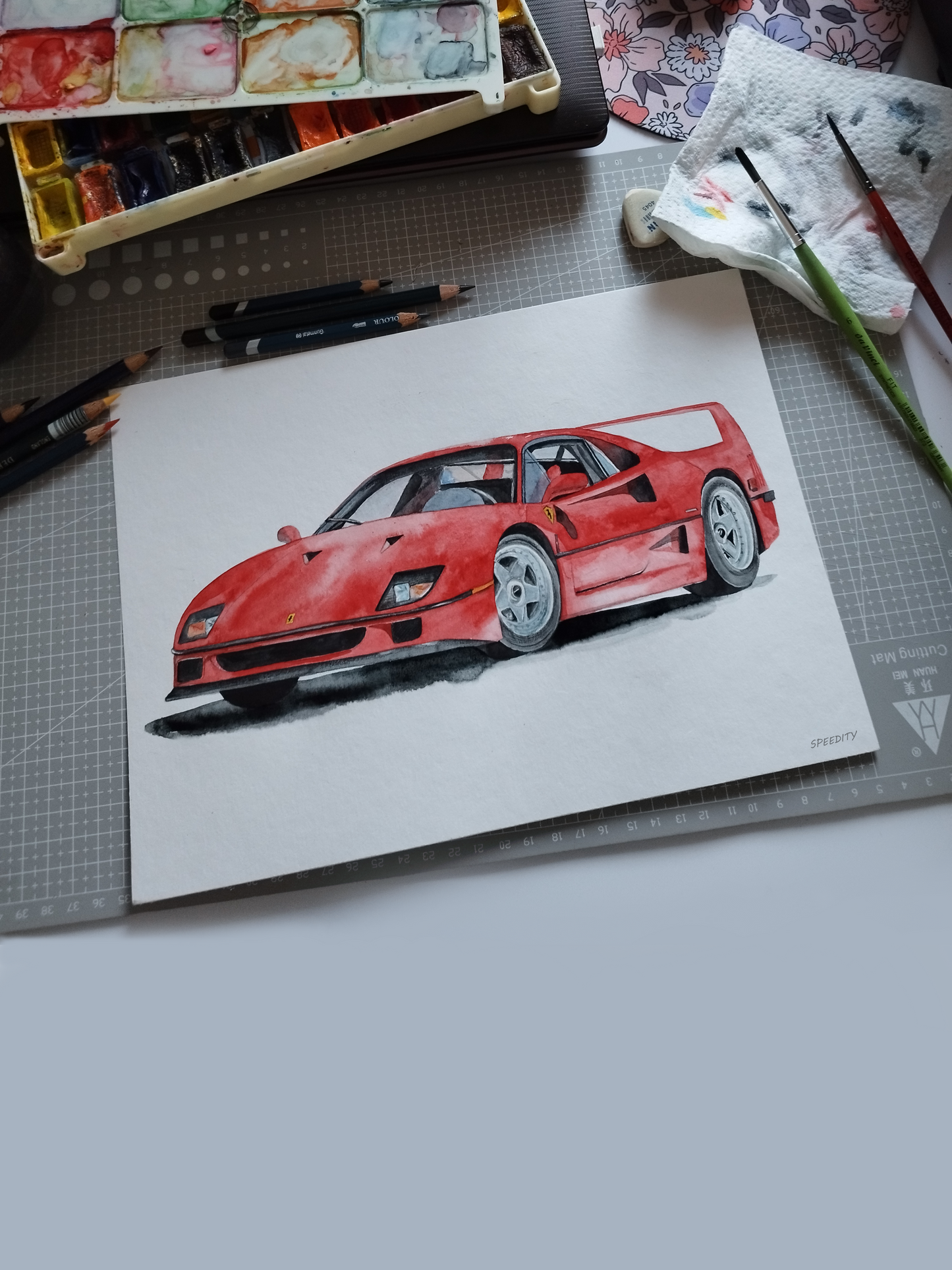 T-shirt "F40 art"