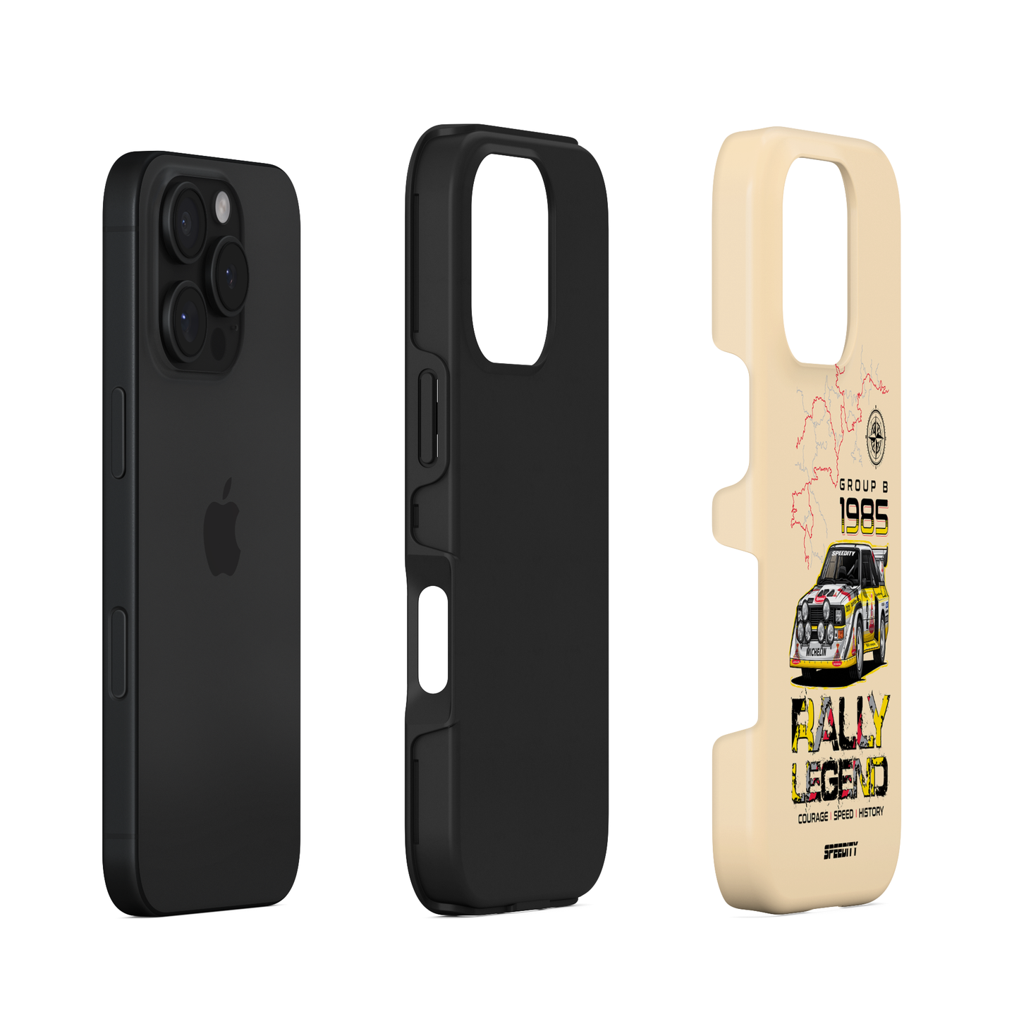 Beige phone case "Group B Rally Legend"