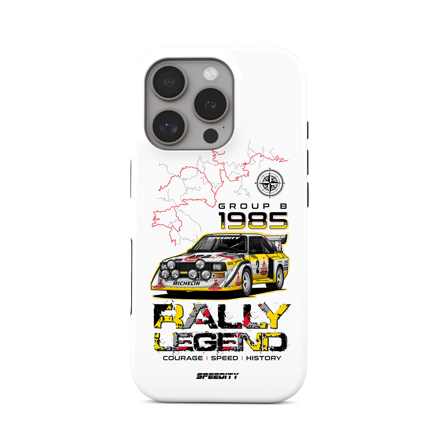 White phone case "Group B Rally Legend"