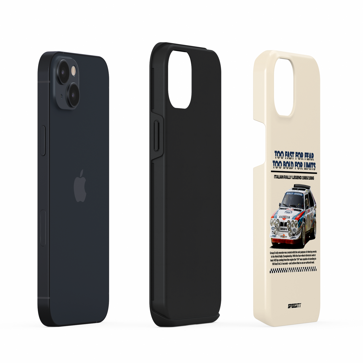 Beige phone case "Italian Rally Legend"