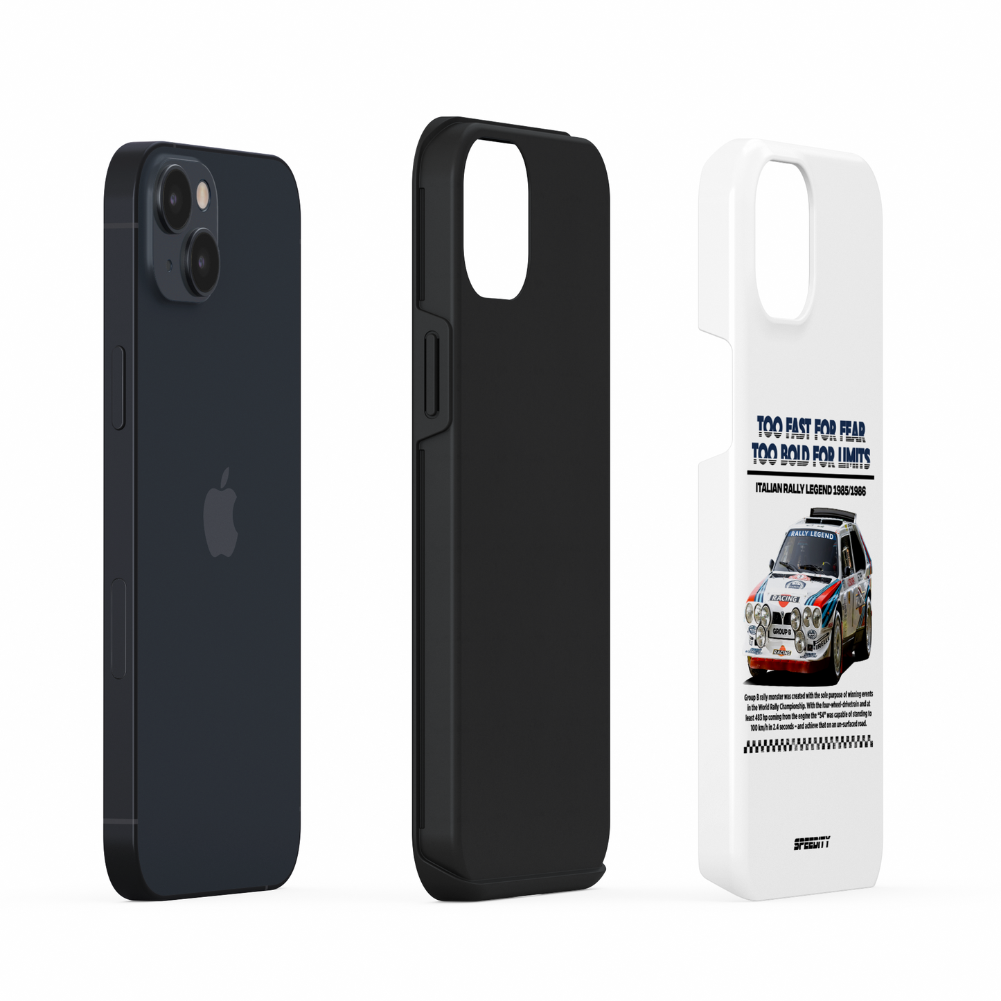 White phone case" Italian Rally Legend"