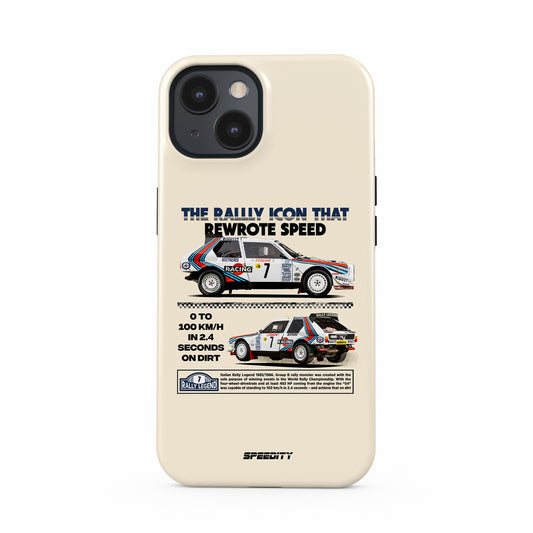 Beige phone case "Rally icon"