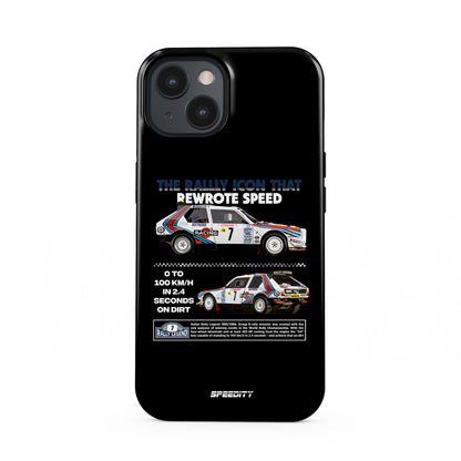 Black phone case "Rally icon"