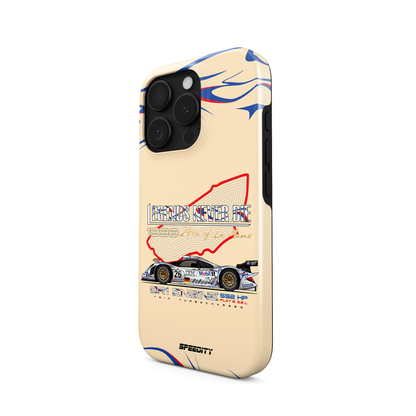 Beige phone case "Legends Never Die"