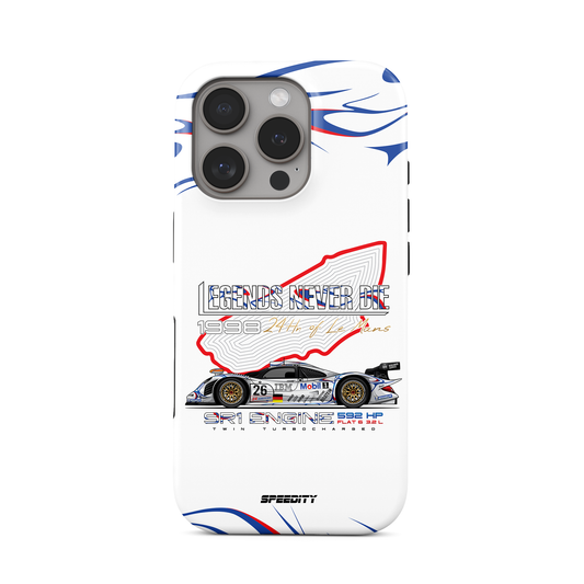 White phone case "Legends Never Die"