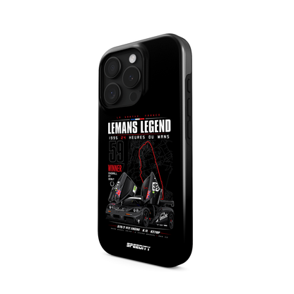 Black phone case "Lemans Legend"