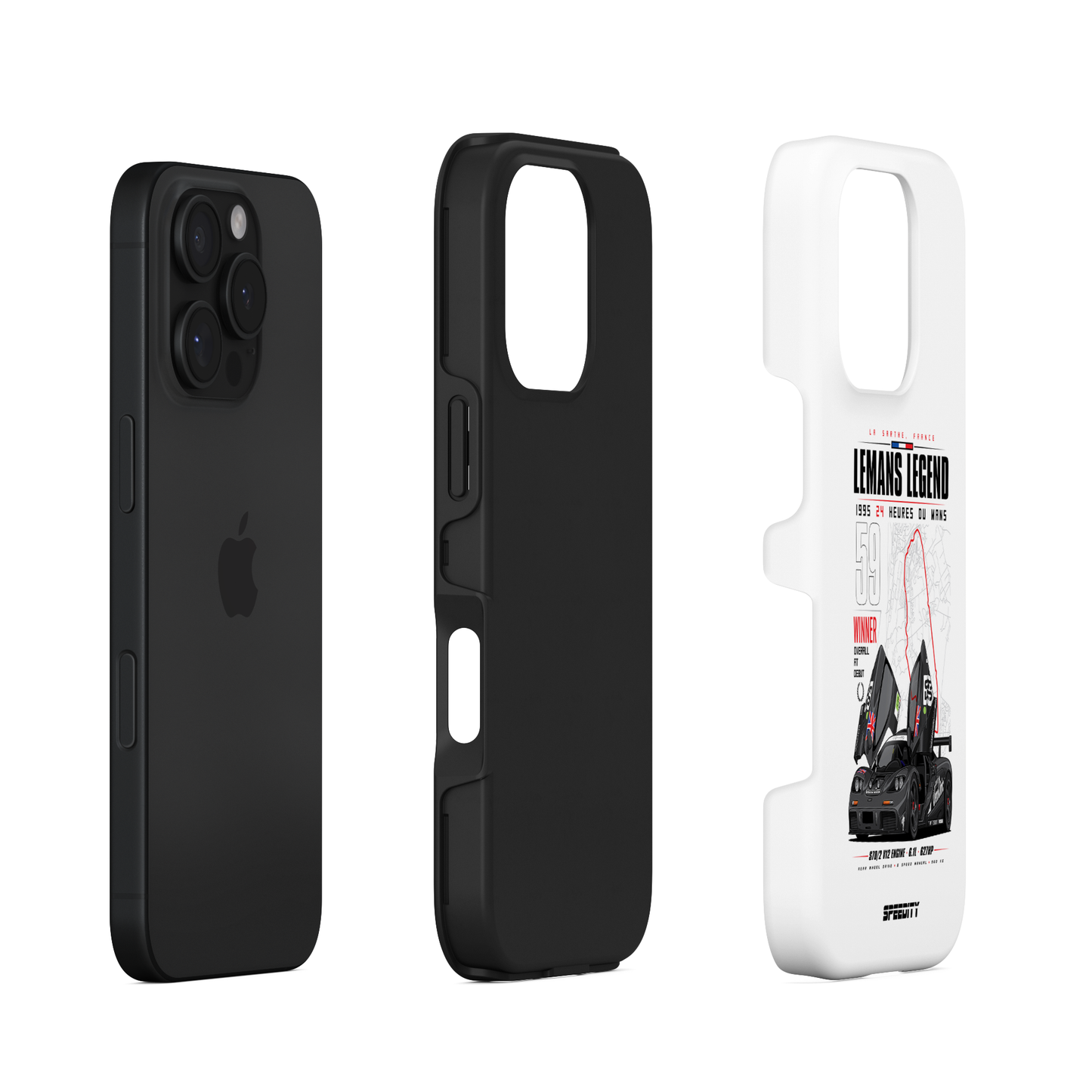 White phone case "Lemans Legend"