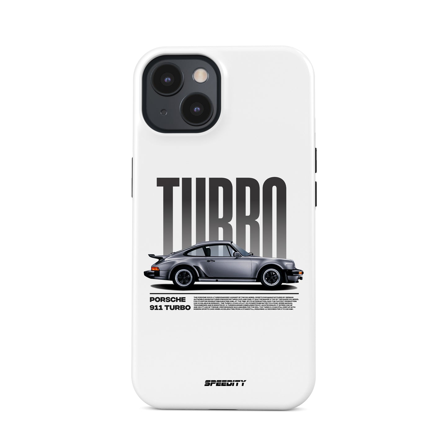 White phone case "911 turbo"