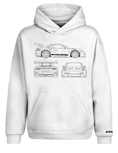 Hoodie "GT3 RS blueprint"