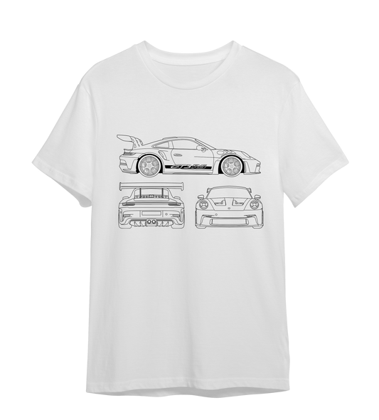 T-shirt "GT3 RS Blueprint"