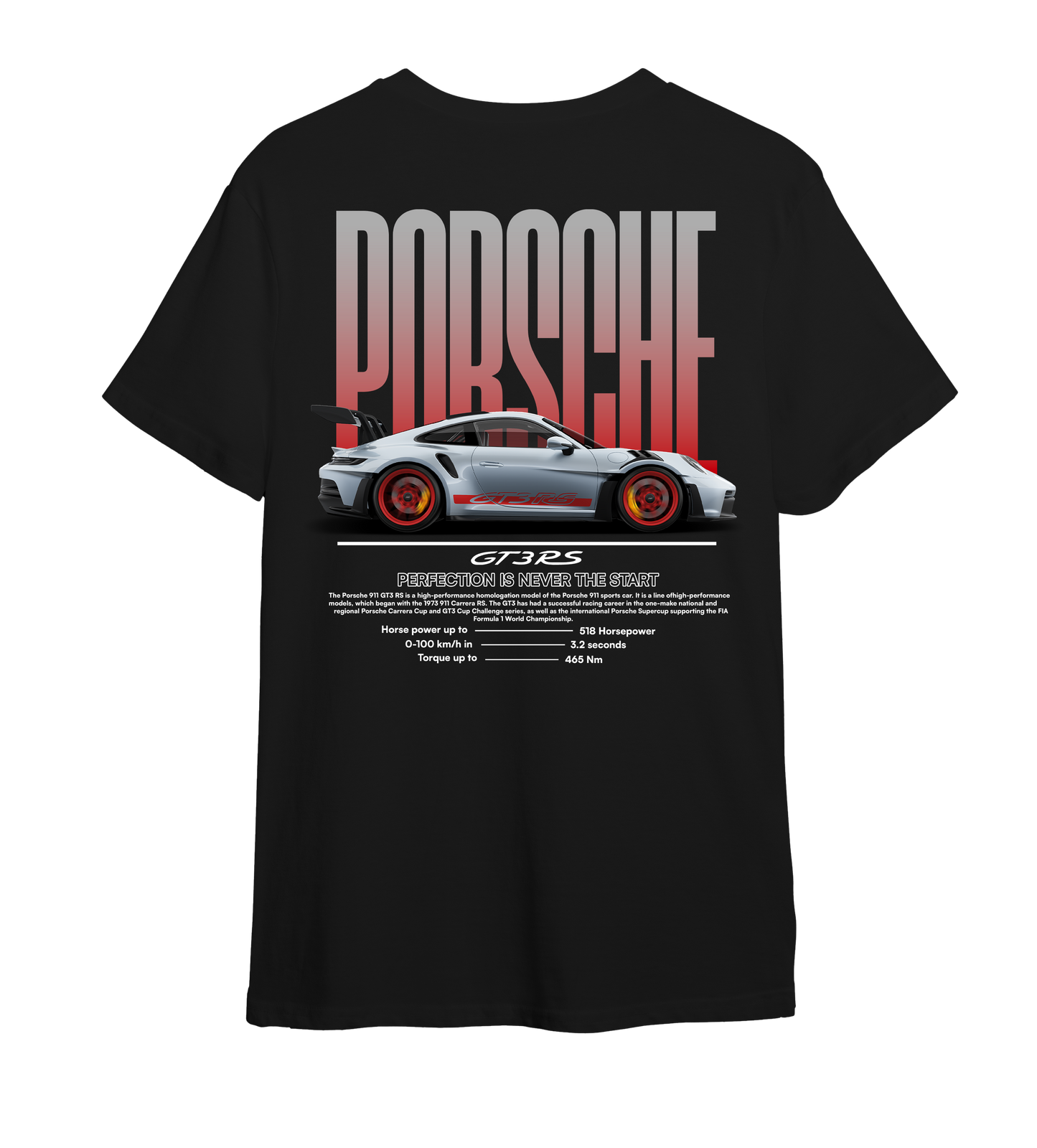 T-shirt "Red GT3 RS"