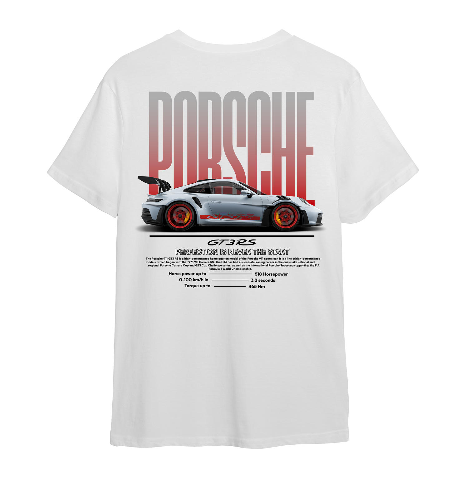 T-shirt "Red GT3 RS"