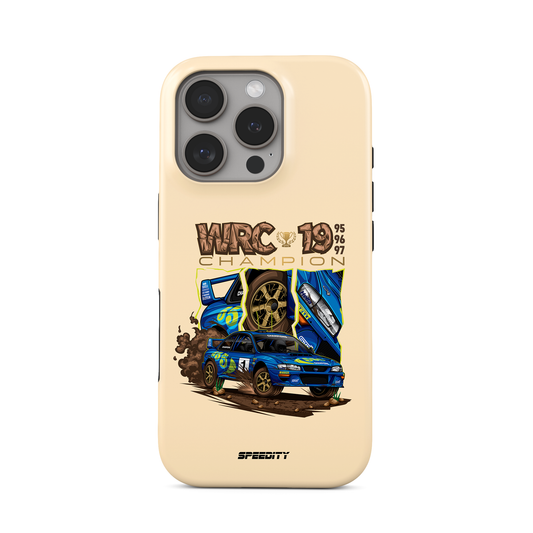 Beige phone case "Rally Champions"