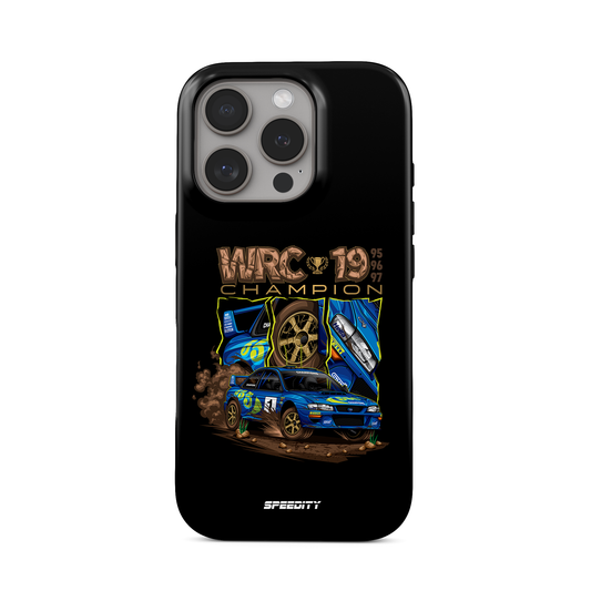 Black phone case "Rally Champions"