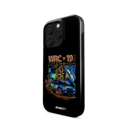 Black phone case "Rally Champions"