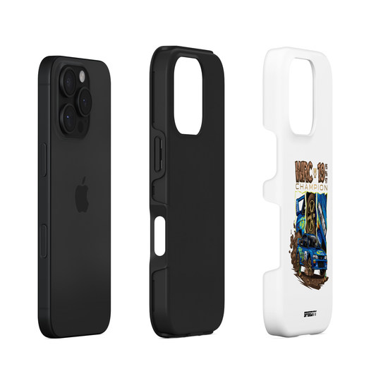 White phone case "Rally Champions"