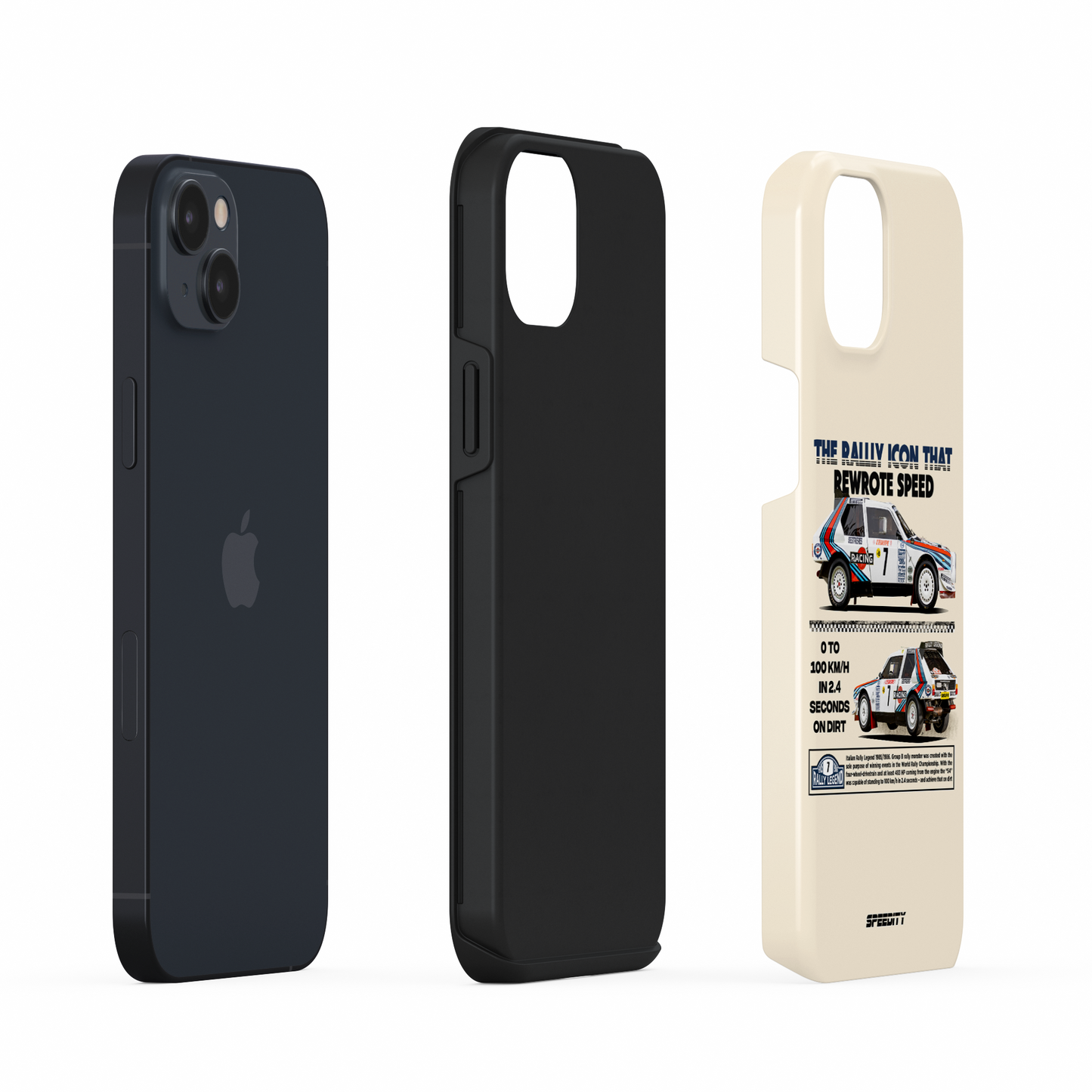 Beige phone case "Rally icon"