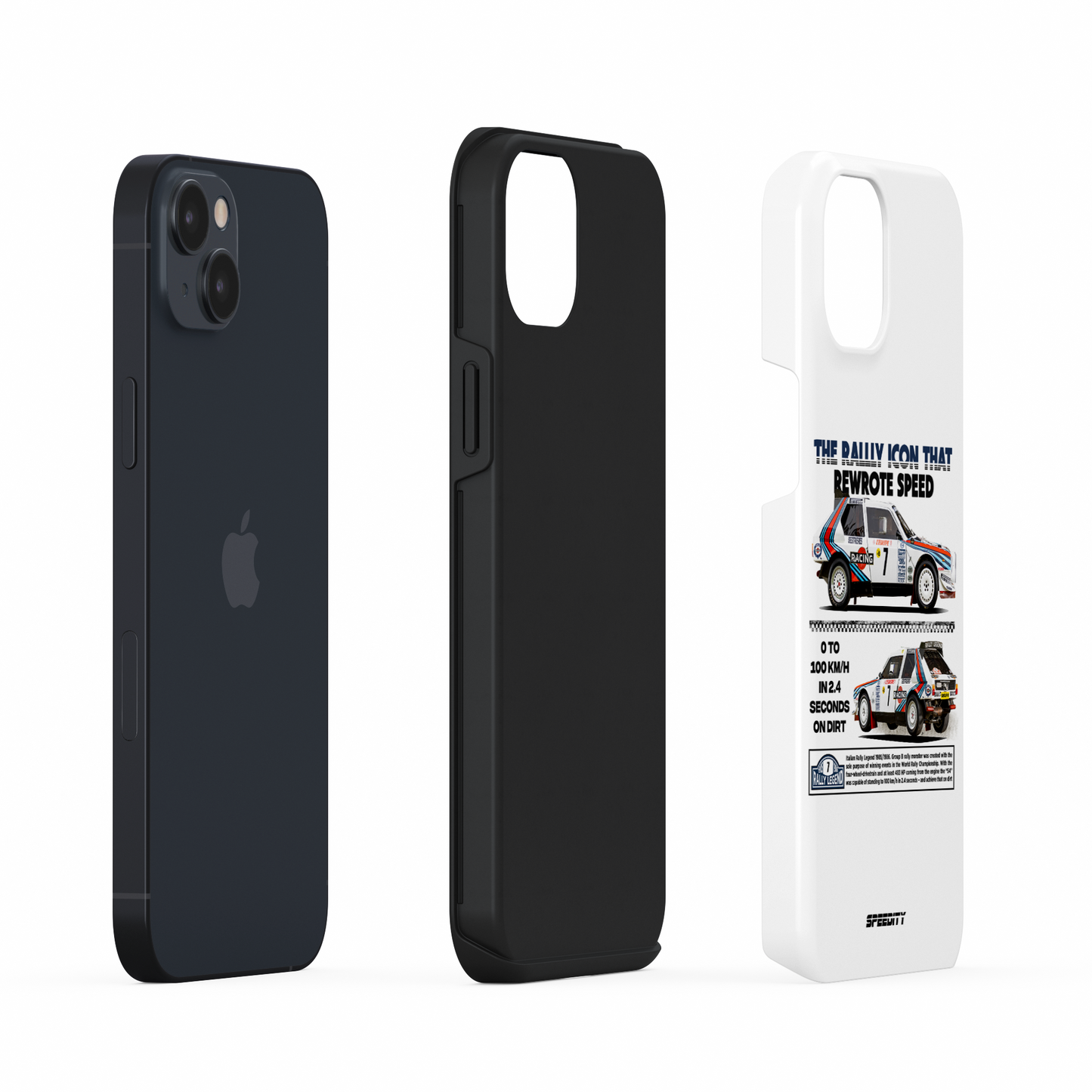 White phone case "Rally icon"