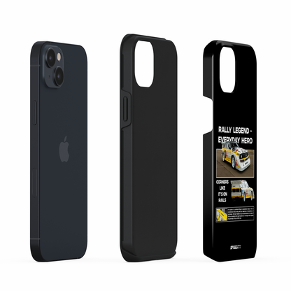 Black phone case "Rally legend"