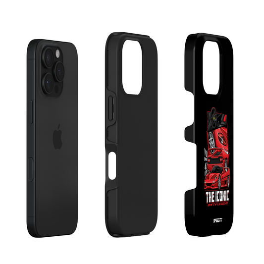 Black phone case "The Iconic Fifty Legend"