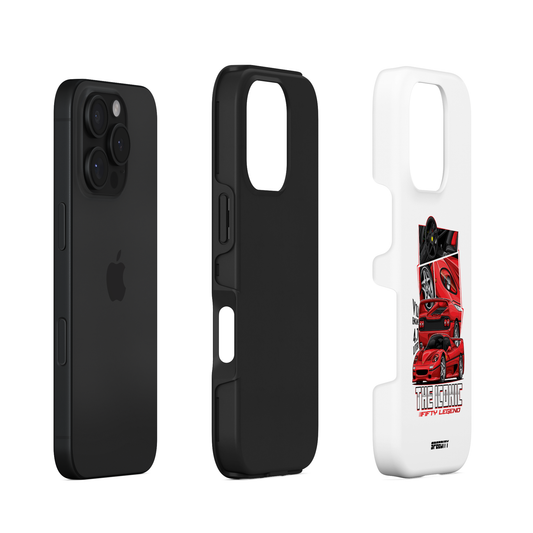White phone case "The Iconic Fifty Legend"