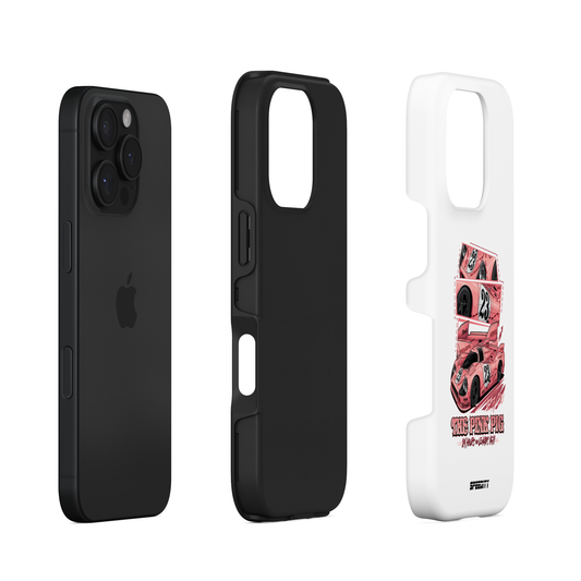White phone case "The Pink Pig"