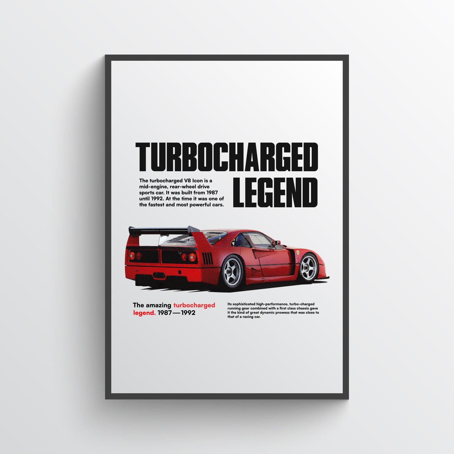 Poster "Turbocharged Legend"